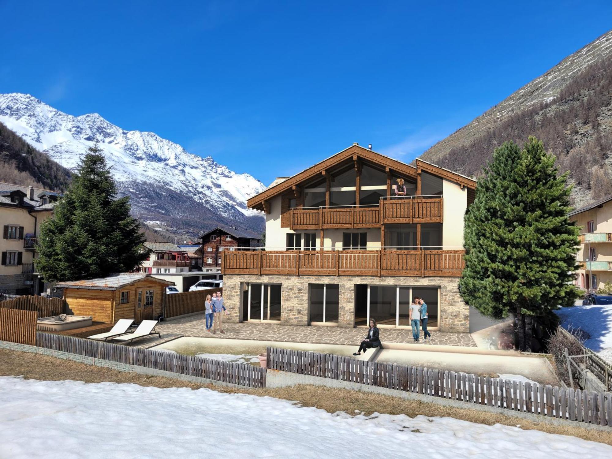 Chalet Wiesengrund Edelweiss 6P Saas-Almagell Esterno foto